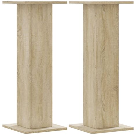 vidaXL Supporti per Piante 2 pz Rovere Sonoma 30x30x80cm in Truciolato