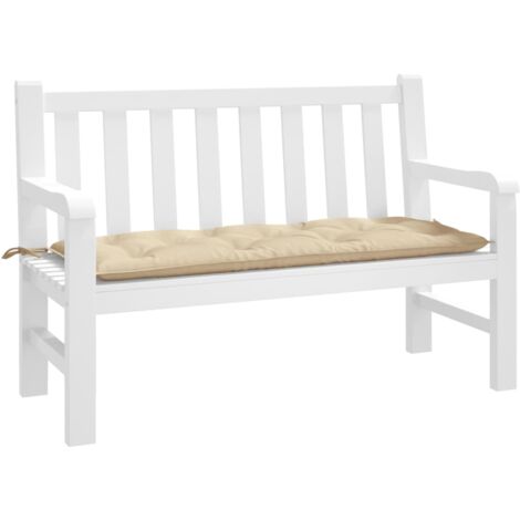 Cuscino per Panca Beige 120x50x7 cm in Tessuto Oxford vidaXL