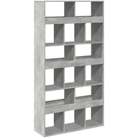 vidaXL Libreria Grigio Cemento 100x33x187,5 cm in Truciolato