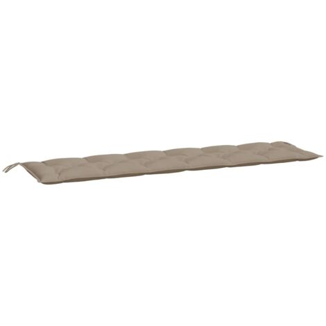 vidaXL Cuscino per Panca Tortora 200x50x7 cm in Tessuto Oxford