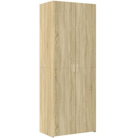 vidaXL Credenza Rovere Sonoma 70x42,5x185 cm in Legno Multistrato