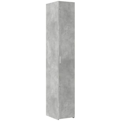 vidaXL Credenza Grigio Cemento 30x42,5x185 cm in Legno Multistrato