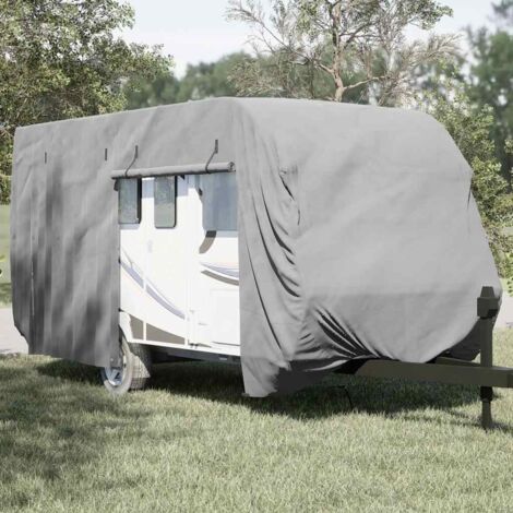 Telo per Roulotte Grigio 550x250x220 cm in Tessuto Non Tessuto vidaXL 479848