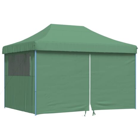 vidaXL Tendone per Feste Pieghevole Pop-Up con 4 Pareti Verde