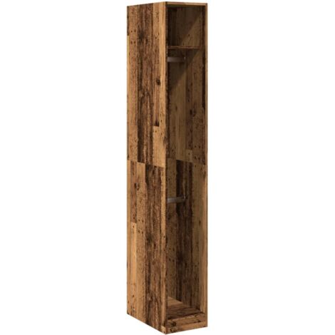 vidaXL Armadio Legno Antico 30x50x200 cm in Legno Multistrato