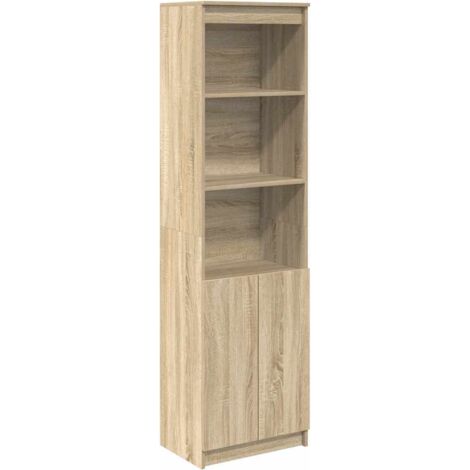 vidaXL Credenza Rovere Sonoma 50x35x180 cm in Legno Multistrato