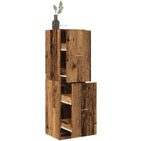 vidaXL Armadietto da Farmacia Legno Vecchio 40x41x144,5 cm Truciolato