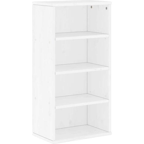 vidaXL Armadietto Laterale ODDA Bianco 40x24x79 cm Legno Massello