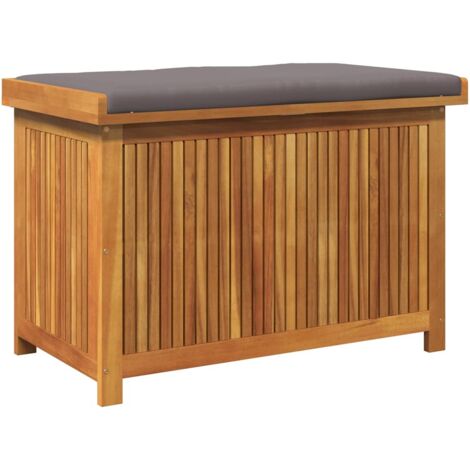 vidaXL Scatola Cuscini da Esterno 90x50x60,5 cm Legno Massello Acacia