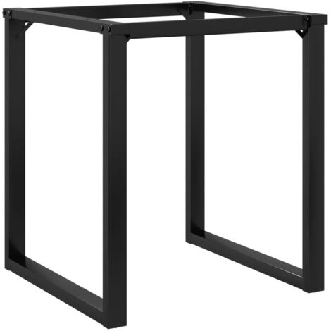 vidaXL Telaio Gambe a O per Tavolo da Pranzo 70x70x73 cm in Acciaio