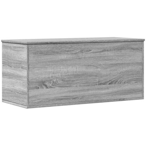vidaXL Contenitore Grigio Sonoma 100x42x46 cm Legno Multistrato