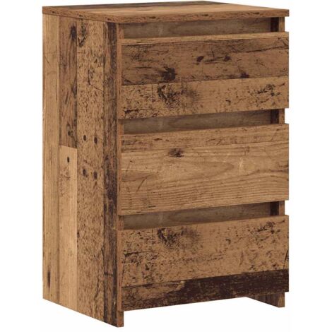 vidaXL Comodini Legno Antico 2 pz 40x35x62,5 cm in Legno Multistrato