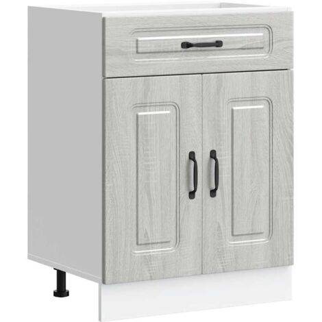 vidaXL Base da Cucina Kalmar Grigio Sonoma in Legno Multistrato