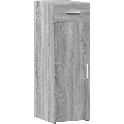 vidaXL Credenza Grigio Sonoma 30x42,5x93 cm in Legno Multistrato