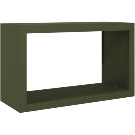 vidaXL Rastrelliera per Legna da Ardere Verde 100x40x60 cm in Acciaio (1/5)