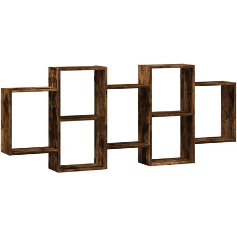 vidaXL Mensola a Muro Rovere Fumo 159x18x65 cm in Truciolato