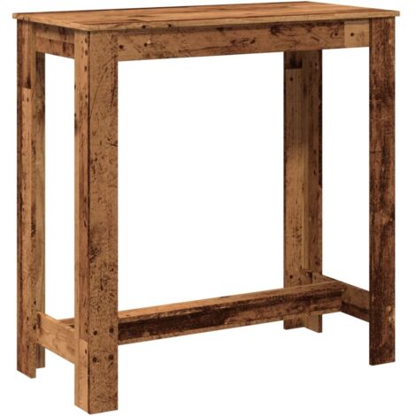 vidaXL Tavolo da Bar Legno Antico 102x50x103,5 cm in Legno Multistrato
