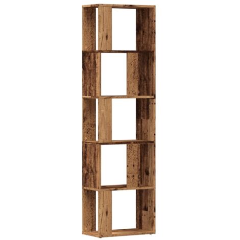 vidaXL Libreria Legno Antico 45x24x159 cm in Legno Multistrato