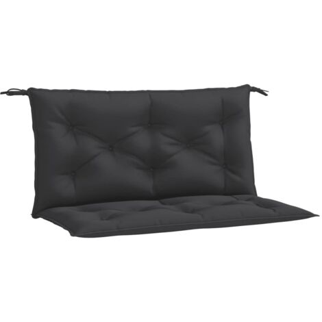vidaXL Cuscini Panca da Giardino 2pz Neri 100x50x7cm Tessuto Oxford