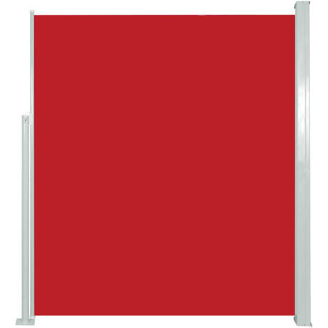 vidaXL Tenda da Sole Laterale Retrattile 120 x 300 cm Rossa