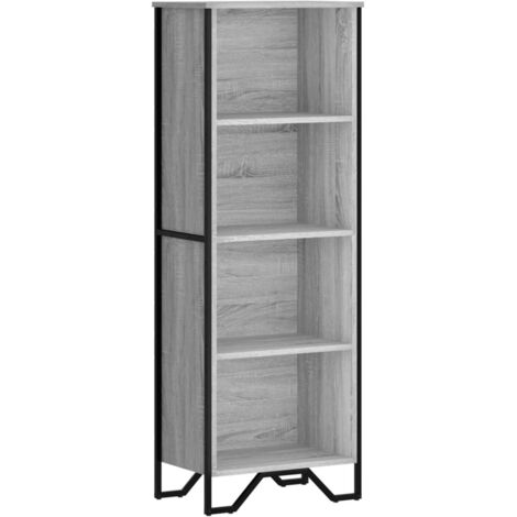 vidaXL Libreria Grigio Sonoma 50x31x137,5 cm in Truciolato