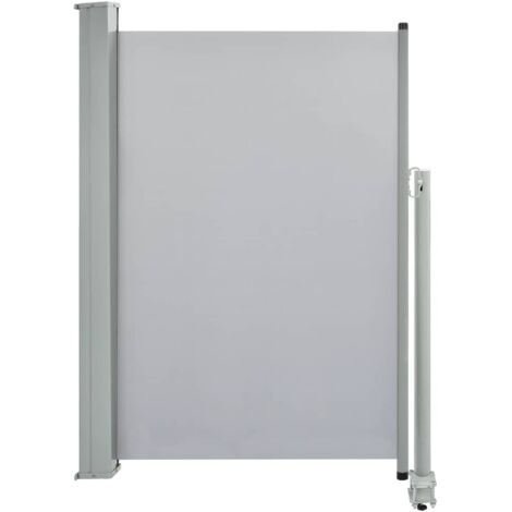 vidaXL Tenda da Sole Laterale Retrattile 120 x 300 cm Grigia