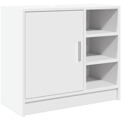 vidaXL Mobile Lavabo Bianco 63x29x55 cm in Truciolato
