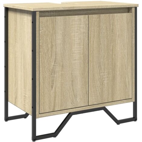 vidaXL Mobile Lavabo Bagno Rovere Sonoma 60x35x60 cm in Truciolato