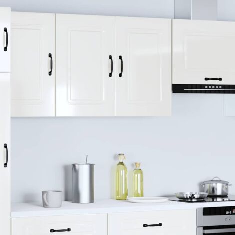 vidaXL Base da Cucina Kalmar Bianco Lucido in Legno Multistrato