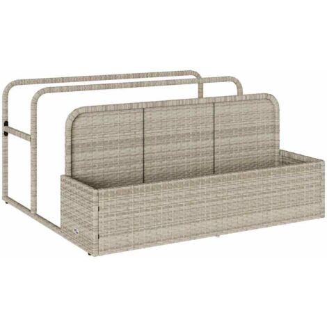 vidaXL Galleggiante a Bordo Piscina Grigio Chiaro 110x100x57 cm