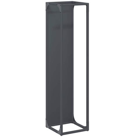 Rastrelliera per Legna da Ardere Antracite 25x25x100 cm vidaXL