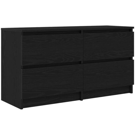 vidaXL Mobile Porta TV Nero 100x35x54 cm in Legno Multistrato