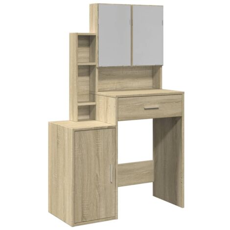 vidaXL Toeletta con Armadietto Rovere Sonoma 80x35x132 cm