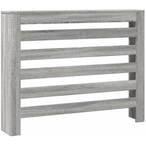 vidaXL Copertura Termosifone Grigio Sonoma 104x20x82 Legno Multistrato