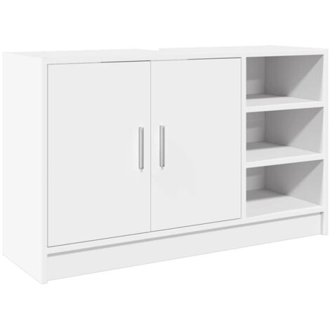 vidaXL Mobile Lavabo Bianco 90x29x55 cm in Truciolato