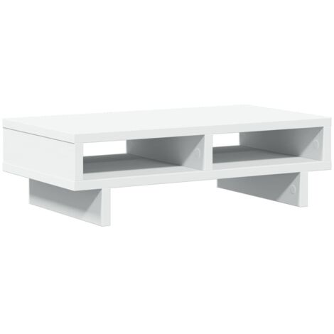 vidaXL Supporto per Monitor Bianco 50x27x15 cm in Truciolato (1/5)