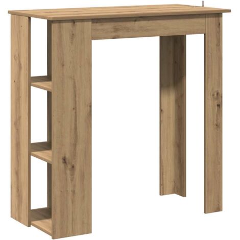 vidaXL Tavolo Bar Ripiano Rovere Artigianale 102x50x103,5cm Truciolato