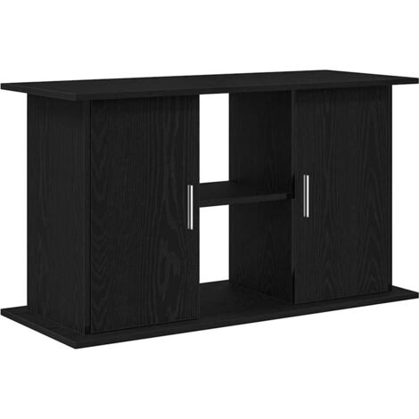 vidaXL Supporto per acquario in rovere nero 101x41x58 cm in legno