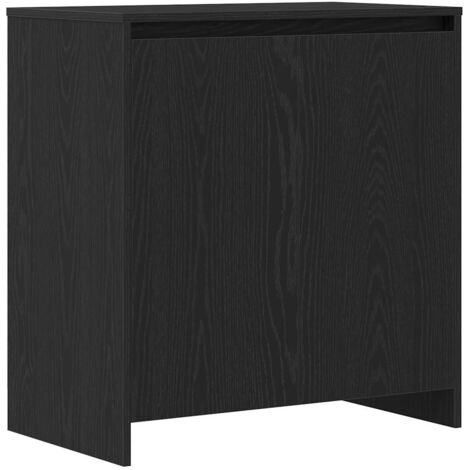 vidaXL Credenza Rovere Nero 70x41x75 cm Legno Massello di Acacia