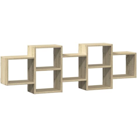 vidaXL Scaffale a Parete Rovere Sonoma 129x18x42 cm in Truciolato