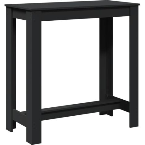 vidaXL Tavolo da Bar Nero 102x50x103,5 cm in Legno Multistrato