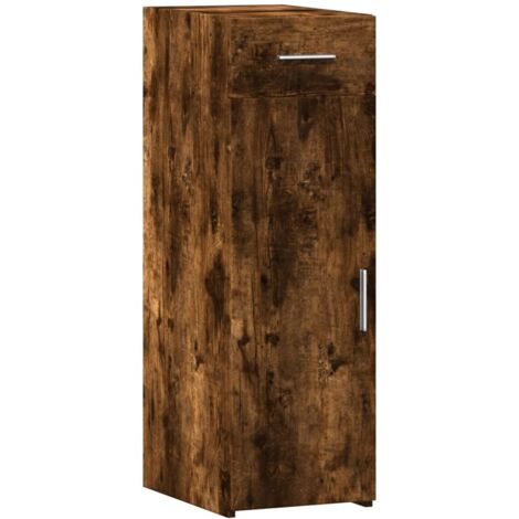 vidaXL Credenza Rovere Fumo 30x42,5x93 cm in Legno Multistrato