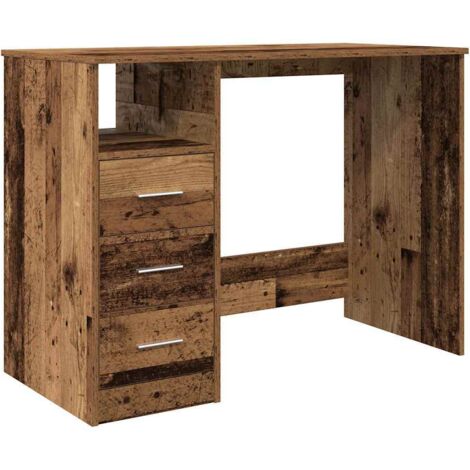 vidaXL Scrivania Legno Antico 102x76x50 cm in Legno Multistrato