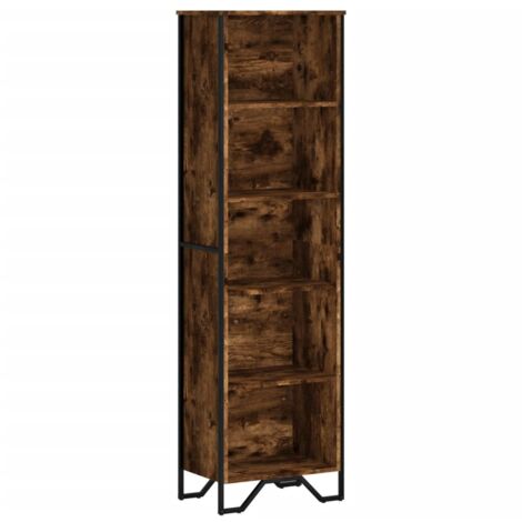 vidaXL Libreria Rovere Fumo 50x31x169 cm in Legno Multistrato (1/5)