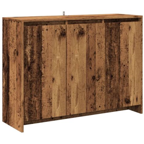 vidaXL Credenza Legno Antico 102x35x55 cm in Truciolato