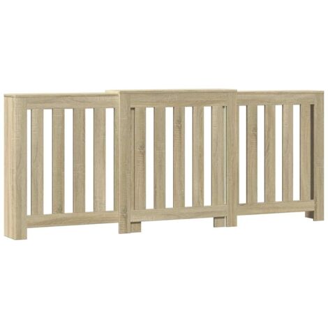 vidaXL Copertura Termosifone Rovere Sonoma 205x21,5x83,5cm Multistrato