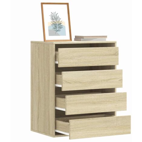 vidaXL Cassettiera Angolare Rovere Sonoma 60x41x76cm Legno Multistrato