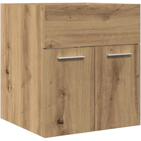 Mobile Lavabo Bagno Artigianale 41x38,5x46 cm in Truciolato vidaXL