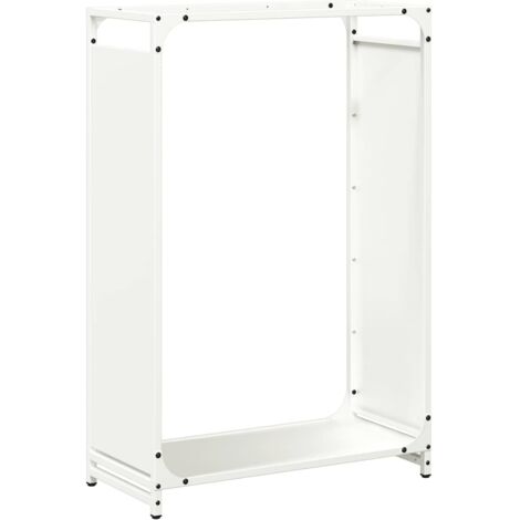 vidaXL Rastrelliera per Legna da Ardere Bianca 60x28x90 cm