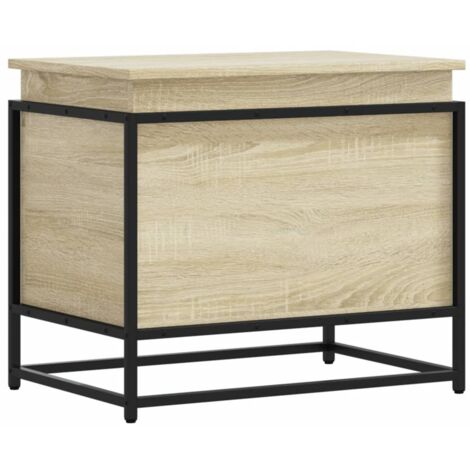 vidaXL Contenitore con Coperchio Rovere Sonoma 60x40x51,5cm Truciolato